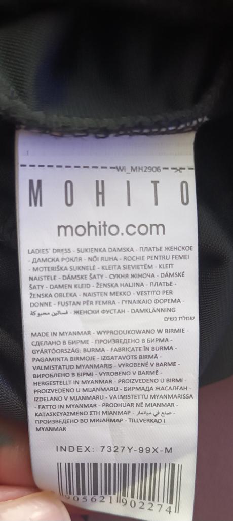 Cierne nenosene saty so striebristymi odleskami, mohito,m