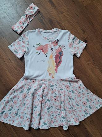 Šaty s čelenkou 128, 128