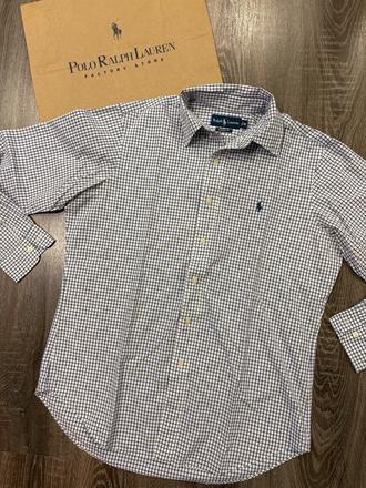 Ralph lauren štylova kockovana košela m, ralph lauren,m