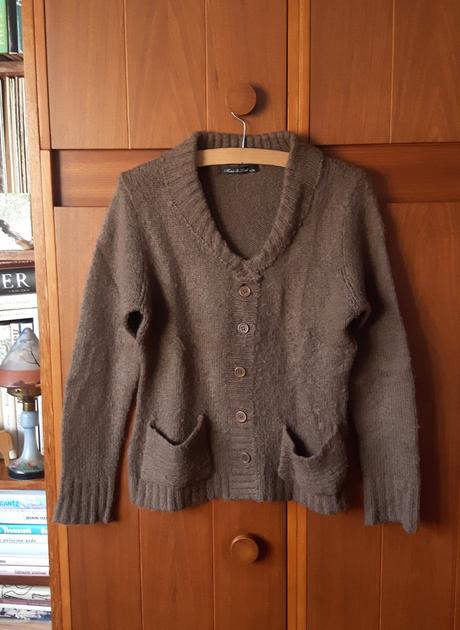 Mohérovo - vlnený teplý sveter, l