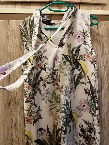 Kvetinové šaty, h&m,s