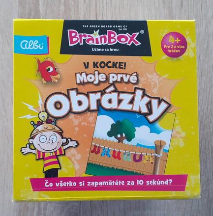 Brainbox v kocke - moje prvé obrázky - spol.hra 4+, 
