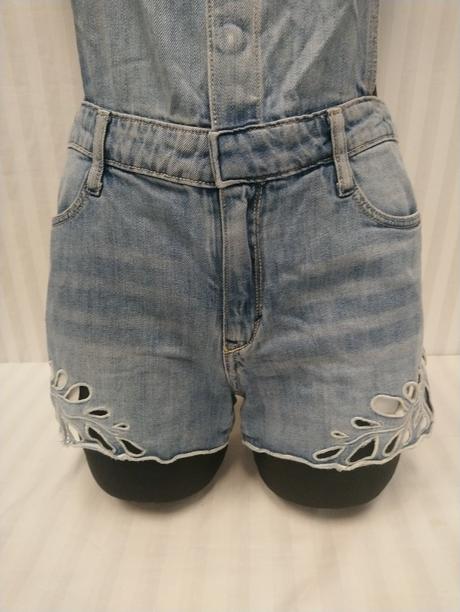 Dievčenské riflové šortky na traky, denim, 152-158, denim,158