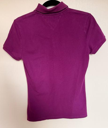 Tommy hilfiger polo tričko fialové veľ. m, tommy hilfiger,m