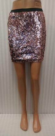 Dámska elastická sukňa s flitrami, loredana, s-m, m