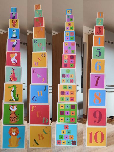 Škatuľková veža colourful creatures, 