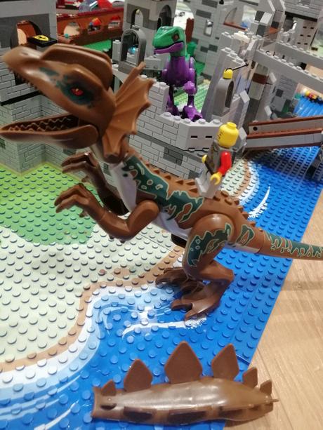 Veľký 28cm dino jurský park stavebnica, 