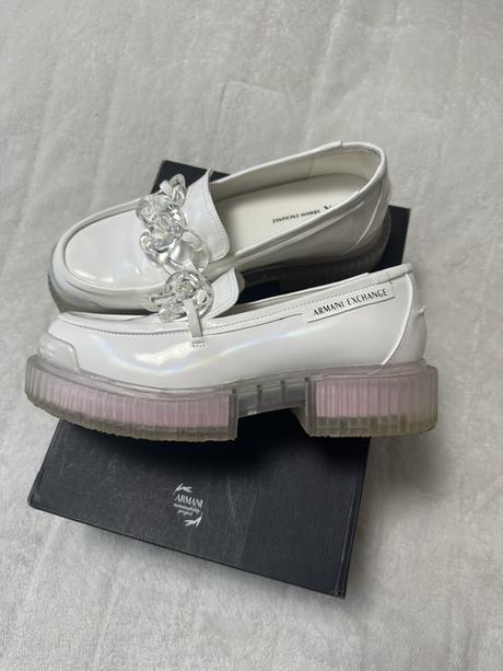 Biele lakované topánky zn armani exchange originál, armani,39