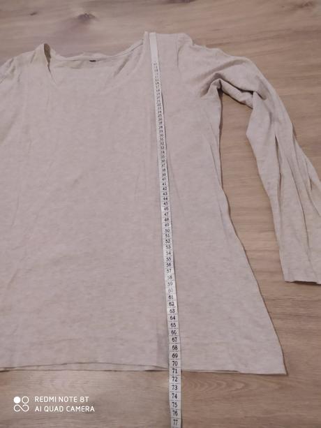 Béžové tričko s dlhým rukávom, xl