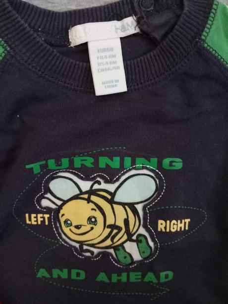 Tričká s dlhým rukávom v.68-80, 74