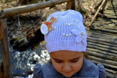 Háčkovaná čiapočka s kvetom, 80 - 158