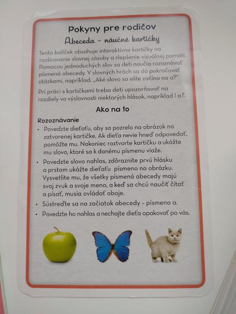 Náučné kartičky abeceda,