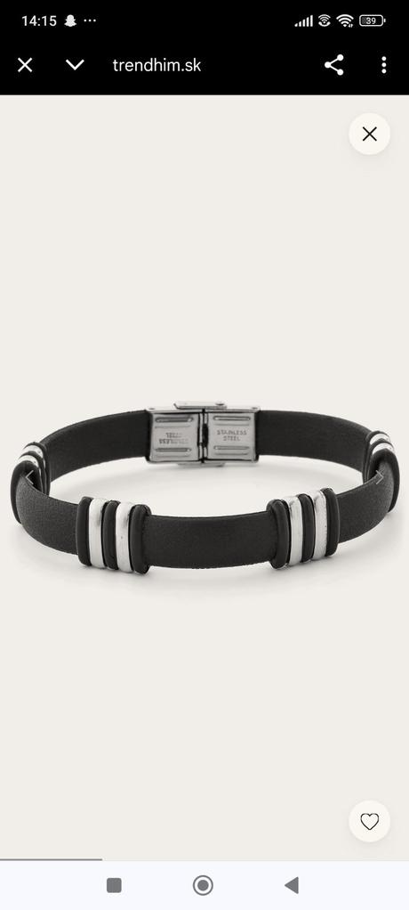 Pánsky náramok so zirkonmi, 