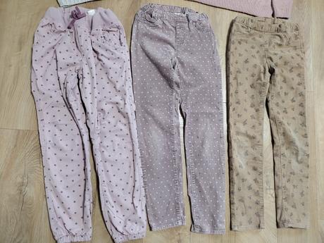 2x pletene pulovre+3x nohavice h&m, palomino,134
