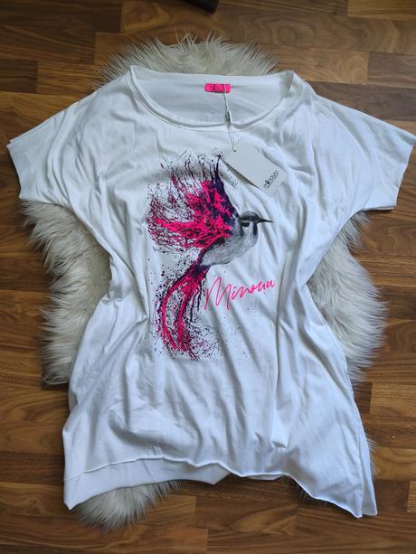 Dámske štýlové oversize tričko minou,