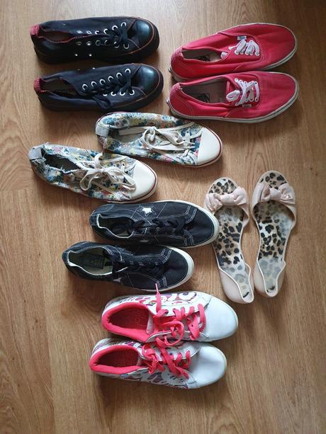 Balík dámskych topaniek, vans,39