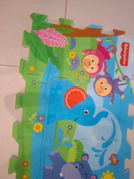 Penová podložka s obrázkami zvieratiek puzzle, 