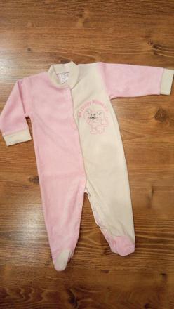 Pyžamko zamatové 6-9 mes. 74, domaja,74