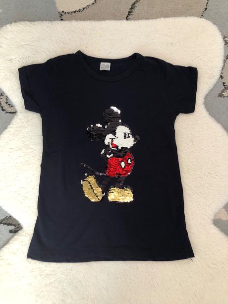 Flitrové tričko mickey, 128