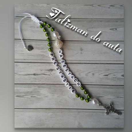 Ruženec/talizman do auta, 
