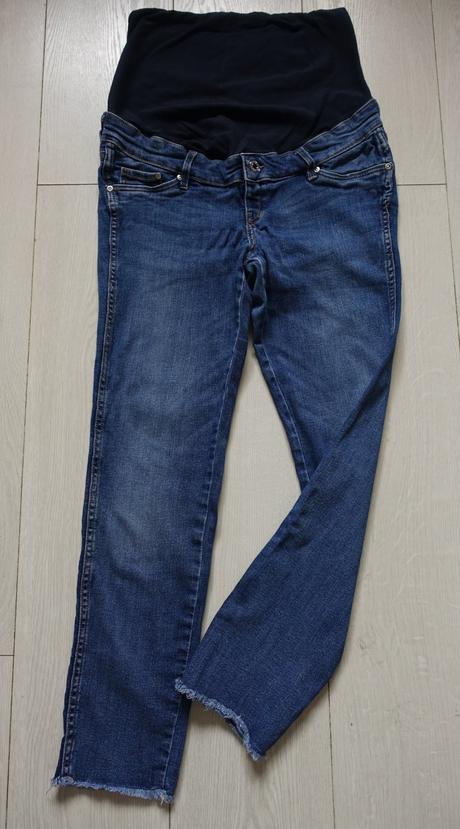7/8 tehotenské rifle h&m mama skinny ankle, h&m,38