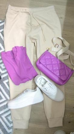 Pružné teplejšie tepláky m/l, m