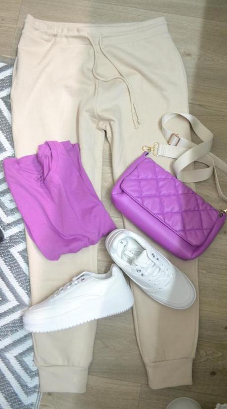 Pružné teplejšie tepláky m/l, m