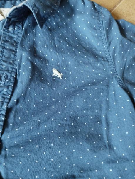 Košeľa s dlhým rukávom h&m, h&m,128