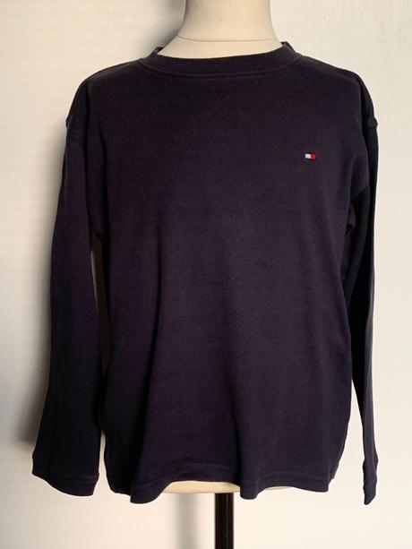Tommy hilfiger tmavomodré tričko s dlhým rukávom, tommy hilfiger,122