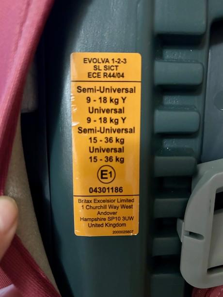 Britax romer evolva 123 autosedacka, römer