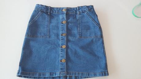 Rifľová sukňa na gombíky, 158