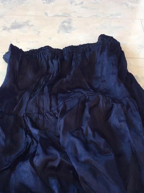 Letná vykrčená sukňa, l