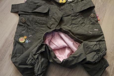 Olivové podšité nohavky c&a-disney, c&a,62