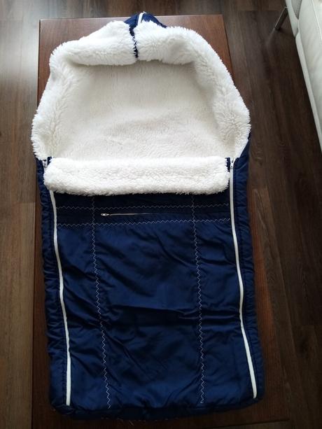 Retro fusak do kočíka - granát blue, 