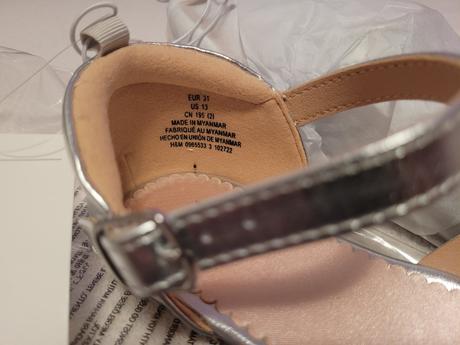 Sandalky strieborne 31 h&m, h&m,31