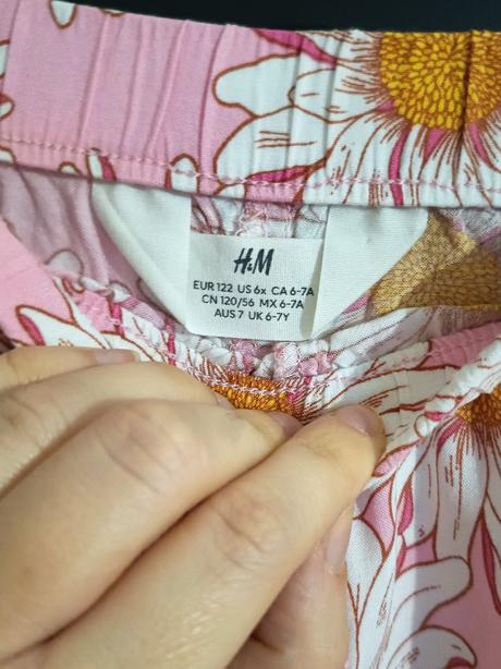 Tenké dievčenské nohavice h&m, h&m,122