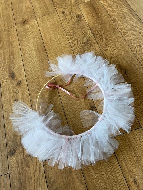 Venček tylu - kruh - ručná práca,