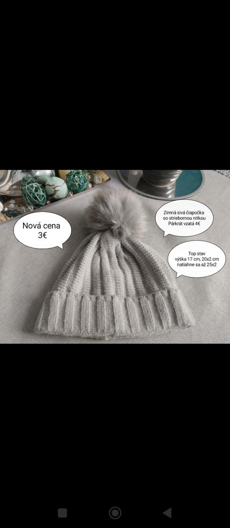 Zimná sivá čiapka, 98