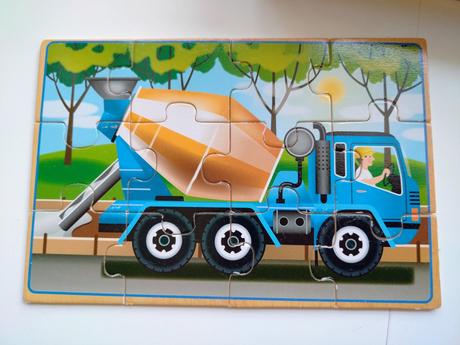 Drevené puzzle 4 v 1, 