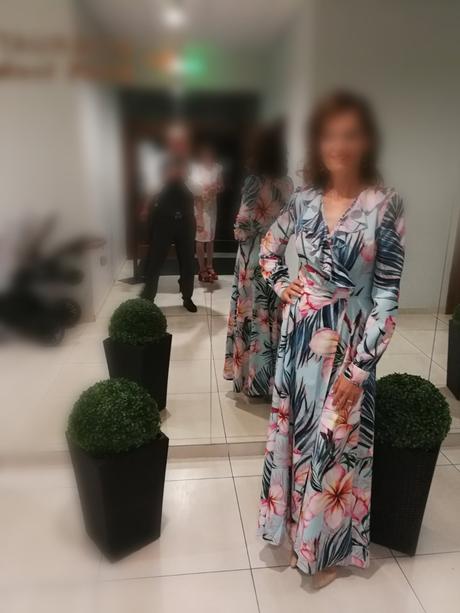Maxi kvetovane saty, m