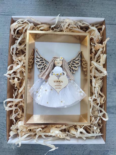 Macrame anjelik na prvé sväté prijímanie, 