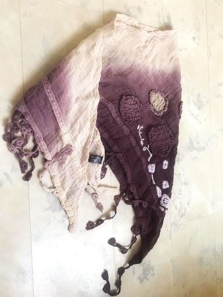 Vintage šatka na krk, xl