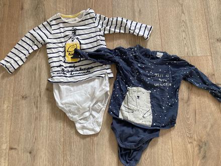 2ks lindex trickove body 6-9 mesiacov, lindex,74