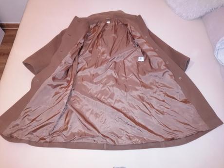 Flaušový svetlý kabát, m