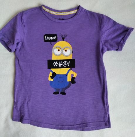 Fialové tričko mimoni, reserved,134