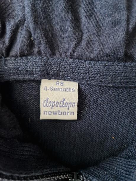 Sveter na zips a mikina veľ. 68, dopodopo,68