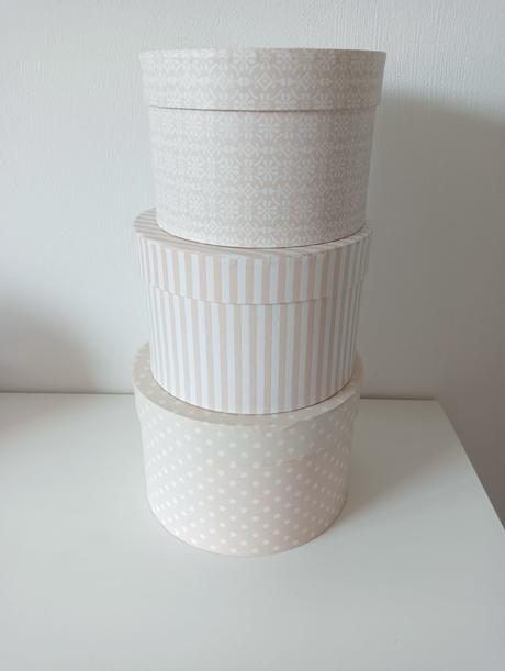 Set úložných vintage krabíc, 