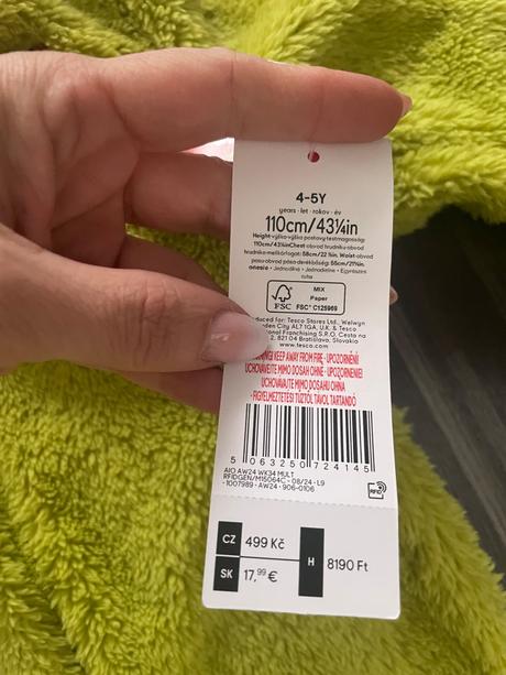 Teplý overal grinch s vysačkou, f&f,110