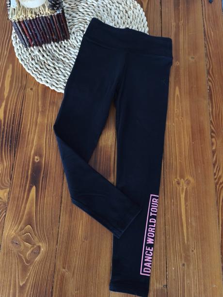 Leginy sportove cierne 116-122, decathlon,116