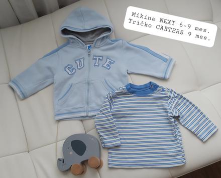 Mikina a tričko pre chlapčeka, next,68